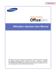 OfficeServ Operator User Manual
