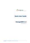 Quick User Guide OrangeHRM 2.2