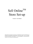 Sell Online Store Set-up
