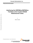 Interfacing the DSP560xx/DSP563xx Families to the Crystal CS4226