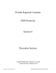 Florida Regional Common EMS Protocols Section 4 Procedure