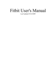 PDF Fitbit User`s Manual