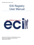 EIS Registry User Manual