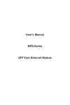 User`s Manual MFB-Series SFP Fast Ethernet Module
