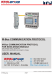 M-Bus COMMUNICATION PROTOCOL USER MANUAL