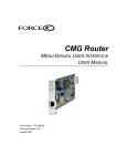 CMG Router User Manual
