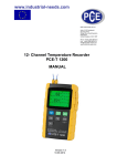 12- Channel Temperature Recorder PCE-T 1200