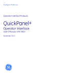 QuickPanel+ Operator Interface User`s Manual, GFK-2847