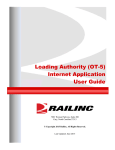 Loading Authority (OT-5) Internet Application User Guide
