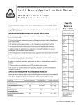 Health Science Applications User Manual