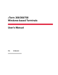 eTerm 300/360/760 Windows-based Terminals User`s Manual