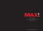 MAX One User Manual