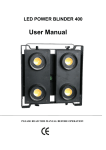 led power blinder 400 user manual