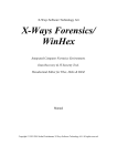 X-Ways Forensics User Manual by Stefan Fleischmann