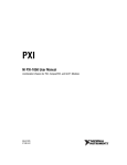 NI PXI-1050 User Manual