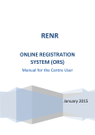 RENR User Manual - Caribbean Examinations Council