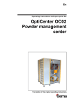 OptiCenter OC02 Powder management center