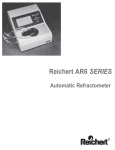 Ar6 User Guide - Reichert Technologies: Analytical Instruments