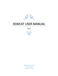 Sewcat user manual