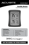 Acurite Temperature & Humidity Monitor 00325 / 00326 / 00327