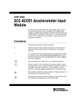 SCC-ACC01 Accelerometer Input Module User Guide