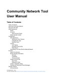 Community Network Tool User Manual