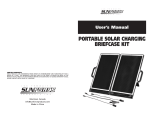 portable solar charging briefcase kit