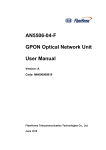 AN5506-04-F GPON Optical Network Unit User Manual