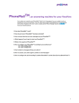 PhoneMail manual: your fixed line answering