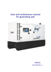 Generating set R350C2 (CE) - User manual - SDMO