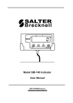 Model SBI-140 Indicator User Manual
