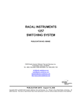 racal instruments 1257 switching system