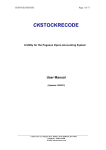 ManualOP CK Stock Recode