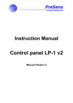 LP-1 Control Panel - PreSens Precision Sensing GmbH