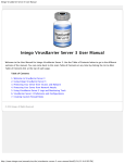 Intego VirusBarrier Server 3 User Manual
