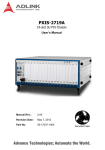 PXIS-2719A 19-slot 3U PXI Chassis User`s Manual