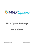 MIAX Options Exchange User`s Manual