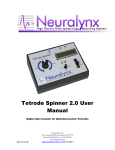 Tetrode Spinner 2.0 User Manual