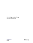 Tektronix Logic Analyzer Family Quick Start User Manual