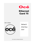 Ethernet Card 75 - Océ | Printing for Professionals