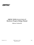 ORTEC MCB CONNECTIONS Hardware Property Dialogs Manual