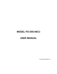 MODEL PCI-DIO-96C3 USER MANUAL