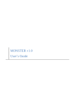 MONSTER v1.0 User`s Guide