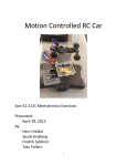 Motion Controlled RC Car