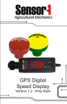 GPS Digital Speed Display - Sensor