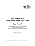DNR-AI-208 Product Manual - United Electronic Industries