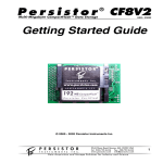 P e r s i s t o r CF8V2 Getting Started Guide
