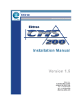 Ektron CMS200 Installation Manual