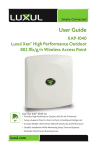 Luxul Xen™ User Guide - XAP-1040