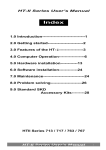 HT-II Series User`s Manual 1.0 Introduction-----------------------------